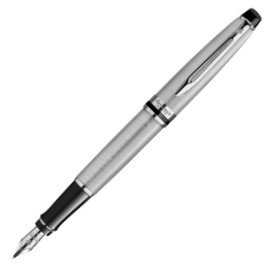 Waterman Expert Fountain Pen - Stainless Steel Chrome Trim