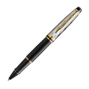 Waterman Expert Reflections of Paris Rollerball Pen - Deluxe Black