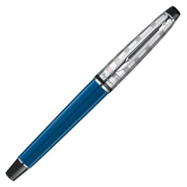 Waterman Expert Rollerball Pen - Blue Obsession Chrome Trim - Picture 1