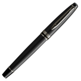 Waterman Expert Rollerball Pen - Metallic Black Ruthenium Trim - Picture 1