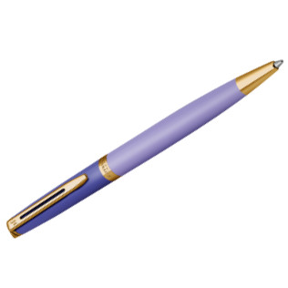 Waterman Hemisphere Ballpoint Pen - Colour Blocking Purple Gold Trim - Picture 2