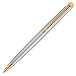 Waterman Hemisphere Ballpoint Pen - Stainless Steel Gold Trim