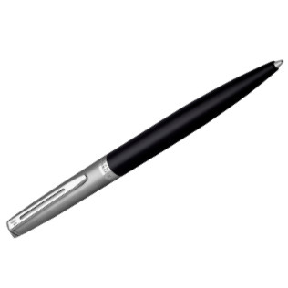 Waterman Hemisphere Essentials Ballpoint Pen - Matte Black & Sandblasted Steel - Picture 2