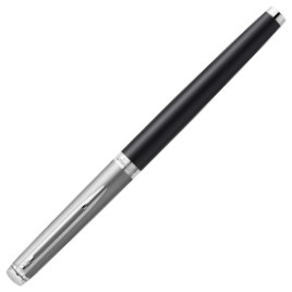 Waterman Hemisphere Essentials Rollerball Pen - Matte Black & Sandblasted Steel - Picture 2