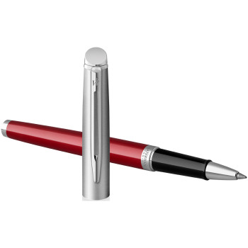Waterman Hemisphere Essentials Rollerball Pen - Matte Red & Sandblasted Steel - Picture 3