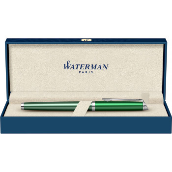 Waterman Hemisphere Fountain Pen - Chateau Vert Chrome Trim - Picture 2