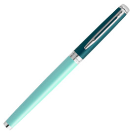 Waterman Hemisphere Fountain Pen - Colour Blocking Green Chrome Trim - Picture 2