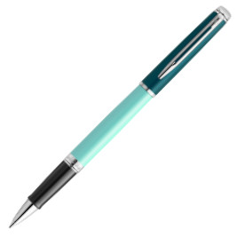 Waterman Hemisphere Rollerball Pen - Colour Blocking Green Chrome Trim