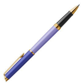 Waterman Hemisphere Rollerball Pen - Colour Blocking Purple Gold Trim - Picture 1