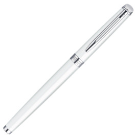 Waterman Hemisphere Rollerball Pen - White Chrome Trim - Picture 1