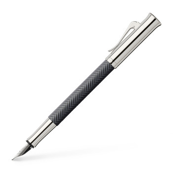 Graf von Faber-Castell Guilloche Fountain Pen - Ciselé Black - Picture 1