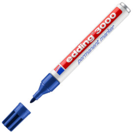 Edding 3000 Permanent Marker - Bullet Tip - Blue
