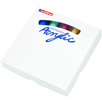 Edding 5000 Acrylic Paint Markers - Chisel Tip - Broad - Abstract Colours (Pack of 5) - Picture 3