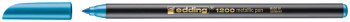 Edding 1200 Fibre Tip Pen - Blue Metallic