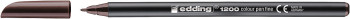 Edding 1200 Fibre Tip Pen - Dark Brown