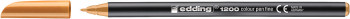 Edding 1200 Fibre Tip Pen - Light Orange