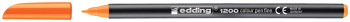 Edding 1200 Fibre Tip Pen - Neon Orange
