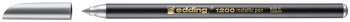 Edding 1200 Fibre Tip Pen - Silver