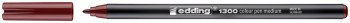Edding 1300 Fibre Tip Pen - English Red