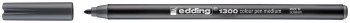 Edding 1300 Fibre Tip Pen - Grey