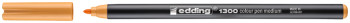 Edding 1300 Fibre Tip Pen - Light Orange