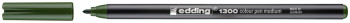 Edding 1300 Fibre Tip Pen - Olive Green