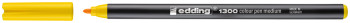 Edding 1300 Fibre Tip Pen - Yellow