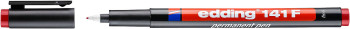 Edding 141 Permanent Pen - Fine - Red