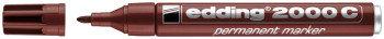 Edding 2000 Permanent Marker - Bullet Tip - Brown