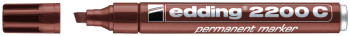 Edding 2200 Permanent Marker - Chisel Tip - Brown