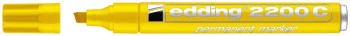 Edding 2200 Permanent Marker - Chisel Tip - Yellow