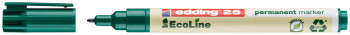 Edding 25 EcoLine Permanent Marker - Bullet Tip - Green