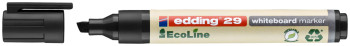 Edding 29 EcoLine Whiteboard Marker - Chisel Tip - Black