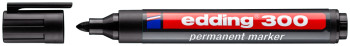 Edding 300 Permanent Marker - Bullet Tip - Black