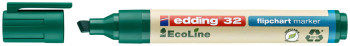 Edding 32 Ecoline Flipchart Marker - Chisel Tip - Green