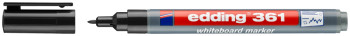 Edding 361 Whiteboard Marker - Bullet Tip - Fine - Black