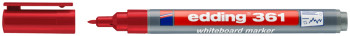 Edding 361 Whiteboard Marker - Bullet Tip - Fine - Red