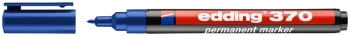 Edding 370 Permanent Marker - Bullet Tip - Fine - Blue