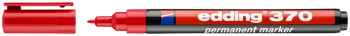 Edding 370 Permanent Marker - Bullet Tip - Fine - Red