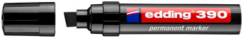 Edding 390 Permanent Marker - Chisel Tip - Extra Broad - Black