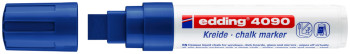Edding 4090 Chalk Marker - Chisel Tip - Blue