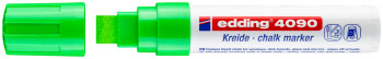 Edding 4090 Chalk Marker - Chisel Tip - Neon Green