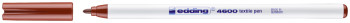 Edding 4600 Textile Pen - Fine - Brown