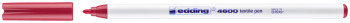 Edding 4600 Textile Pen - Fine - Carmine Red