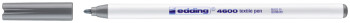 Edding 4600 Textile Pen - Fine - Grey