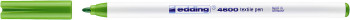 Edding 4600 Textile Pen - Fine - Light Green