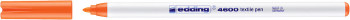 Edding 4600 Textile Pen - Fine - Neon Orange