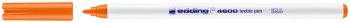 Edding 4600 Textile Pen - Fine - Orange