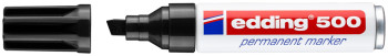 Edding 500 Permanent Marker - Chisel Tip - Broad - Black