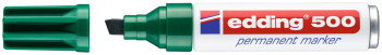 Edding 500 Permanent Marker - Chisel Tip - Broad - Green